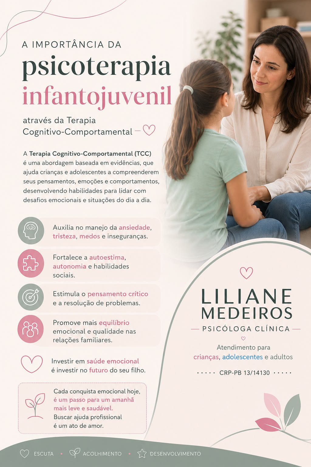 A importância da psicoterapia infantojuvenil através da Terapia Cognitivo-Comportamental